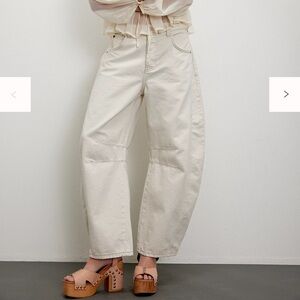 Free People- We The Free- Lucky You Mid Rise Corduroy Barrel